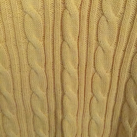 22-24W Lane Bryant  Slouchy V-neck Cotton Cable Knit Sweater - Picture 7 of 16